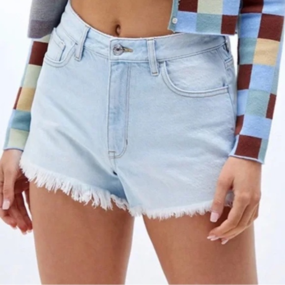 pacsun light washed high rise jean shorts - Picture 2 of 7